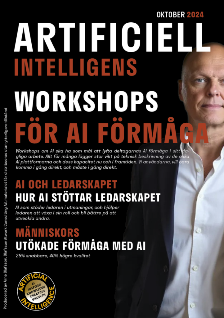 Arne Olafson Artificiell Intelligens Oktober 2024